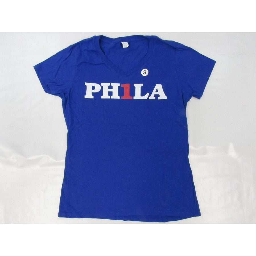 Philadelphia 76ers Womens Size S Small Blue Shirt Image 1