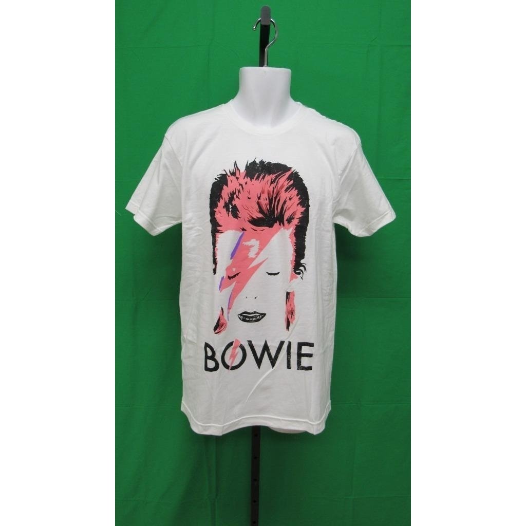 David Bowie Mens Size L Large White Licensed Shirt 24 Image 6