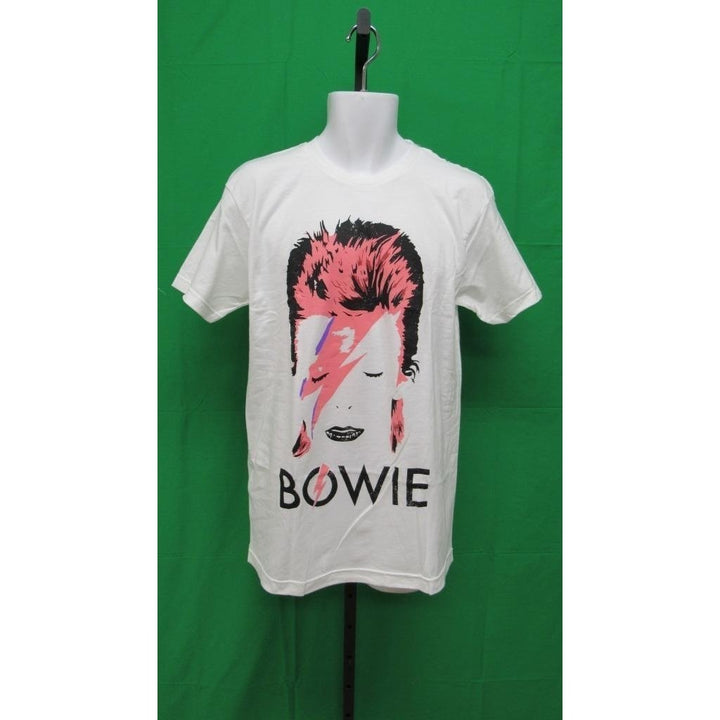 David Bowie Mens Size L Large White Licensed Shirt 24 Image 6