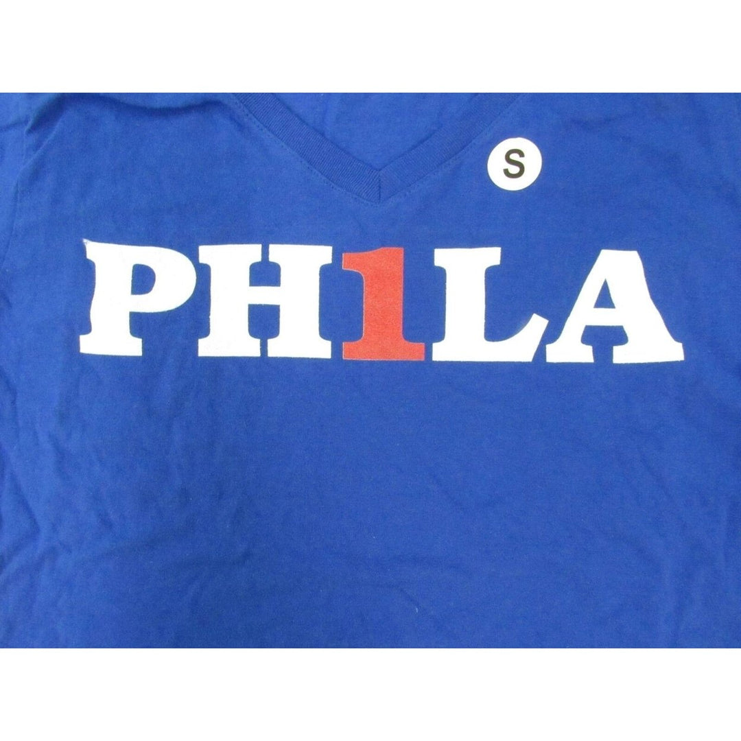 Philadelphia 76ers Womens Size S Small Blue Shirt Image 3