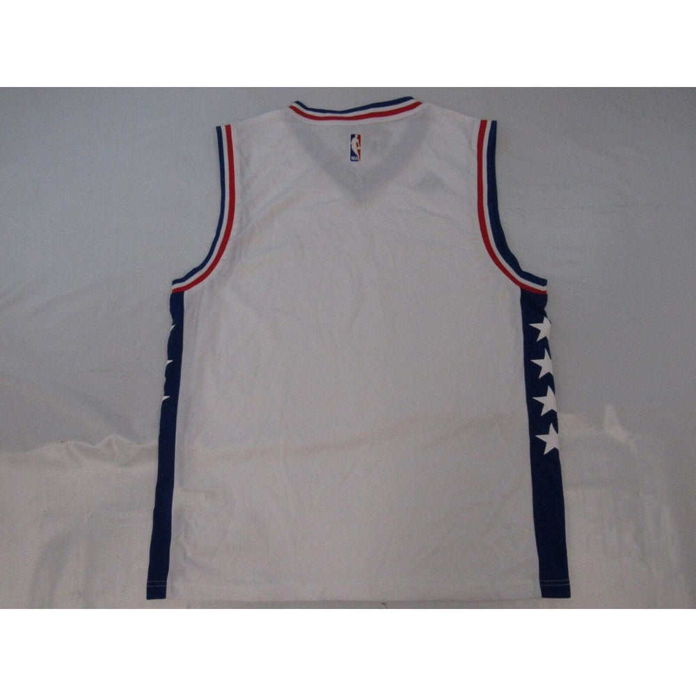 Philadelphia 76ers Mens Size L Large White Adidas Jersey Image 2