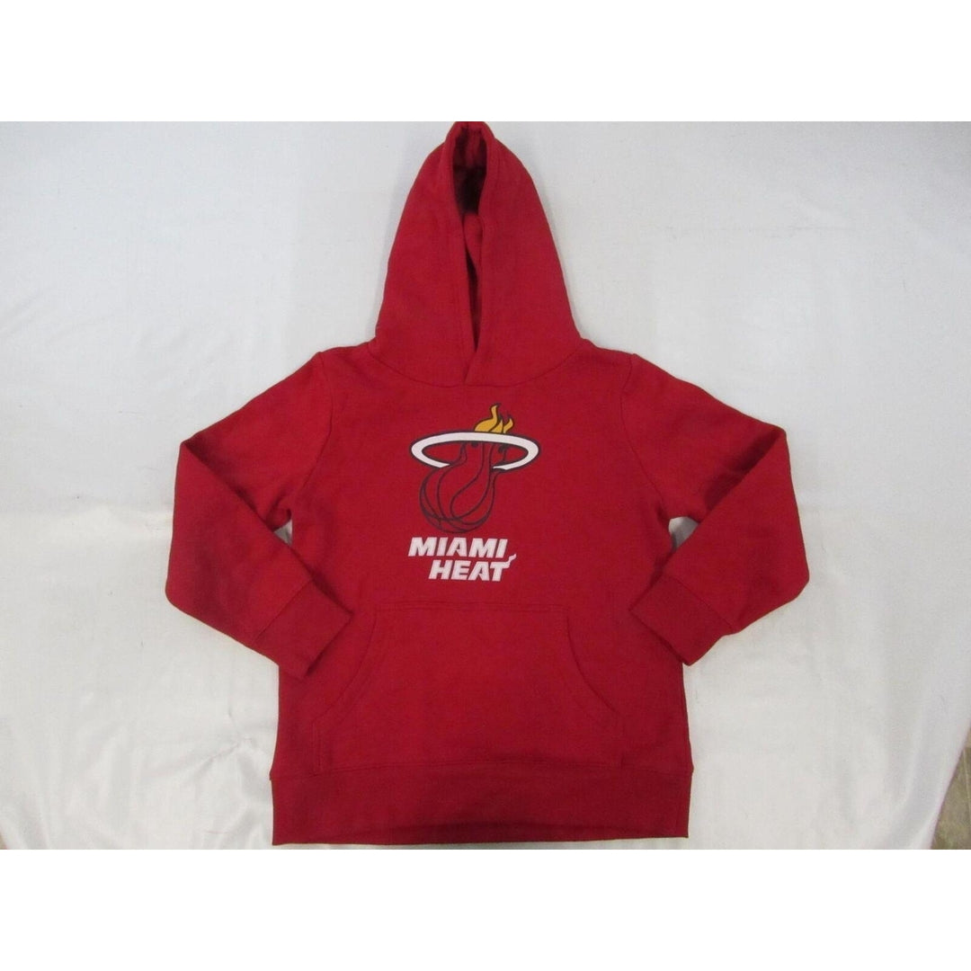 Miami Heat 3 Dwyane Wade Mens Size S Small Red Hoodie Image 1