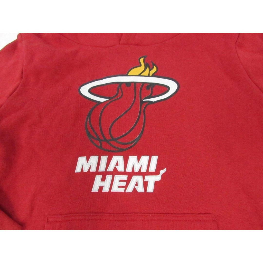 Miami Heat 3 Dwyane Wade Mens Size S Small Red Hoodie Image 2