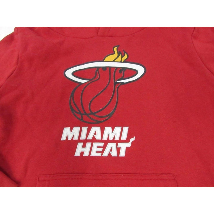 Miami Heat 3 Dwyane Wade Mens Size S Small Red Hoodie Image 2