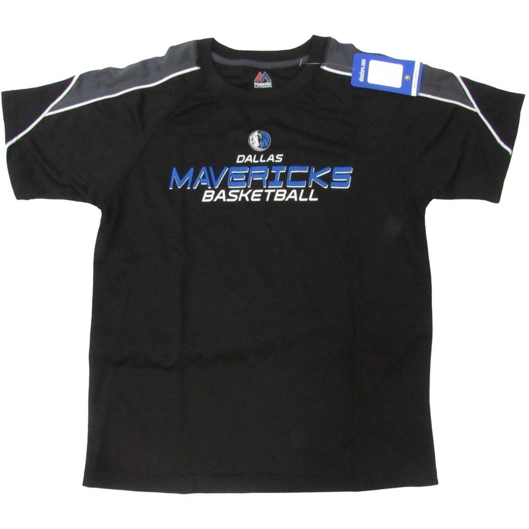 Dallas Mavericks YOUTH Size M Medium 10/12 Majestic Shirt Image 1