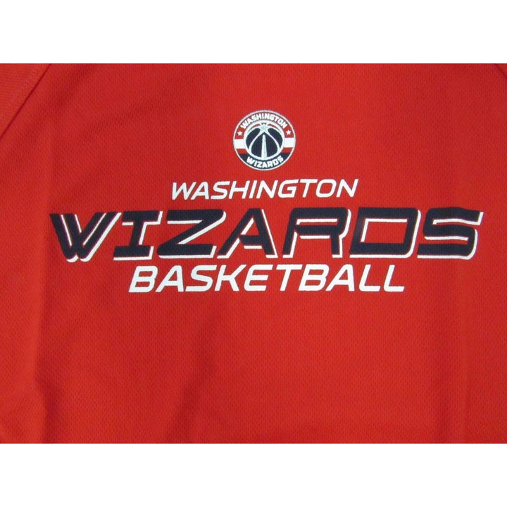 Washington Wizards YOUTH Size M Medium 10/12 Red Majestic Shirt Image 4