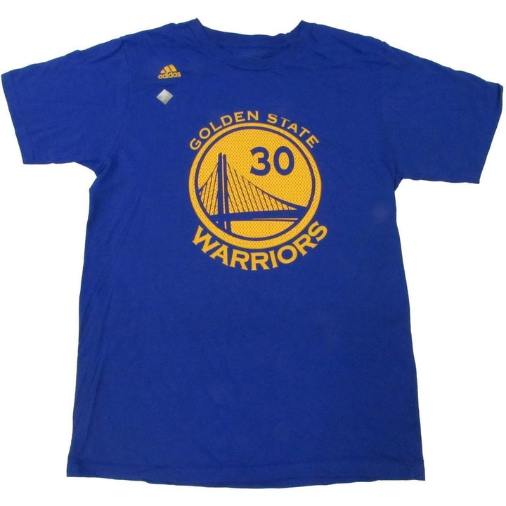 Golden State Warriors 30 Stephen Curry Mens Size M Medium Adidas Blue Shirt Image 1