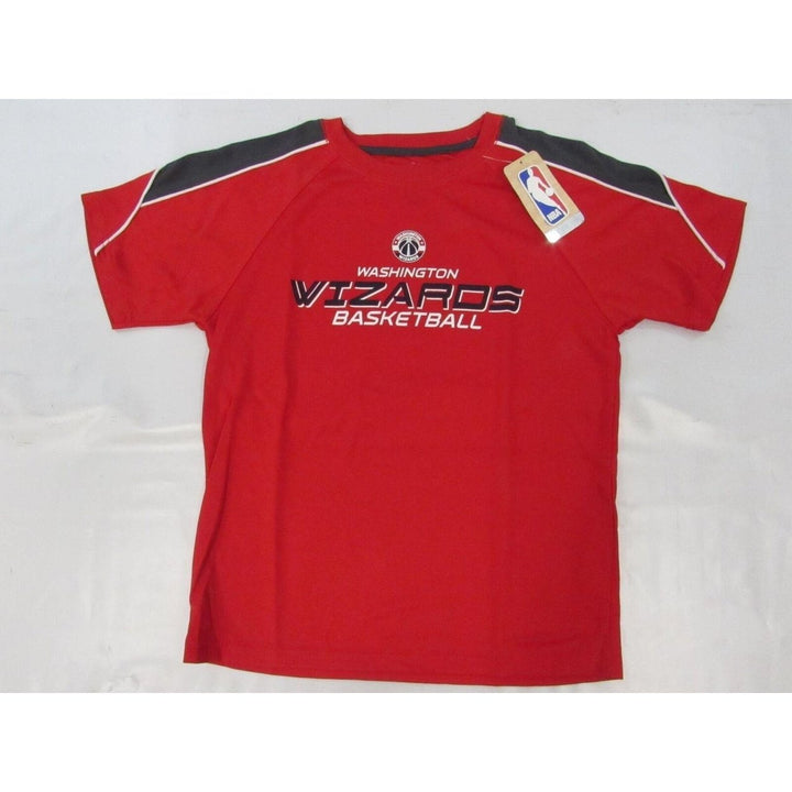 Washington Wizards YOUTH Size M Medium 10/12 Red Majestic Shirt Image 4