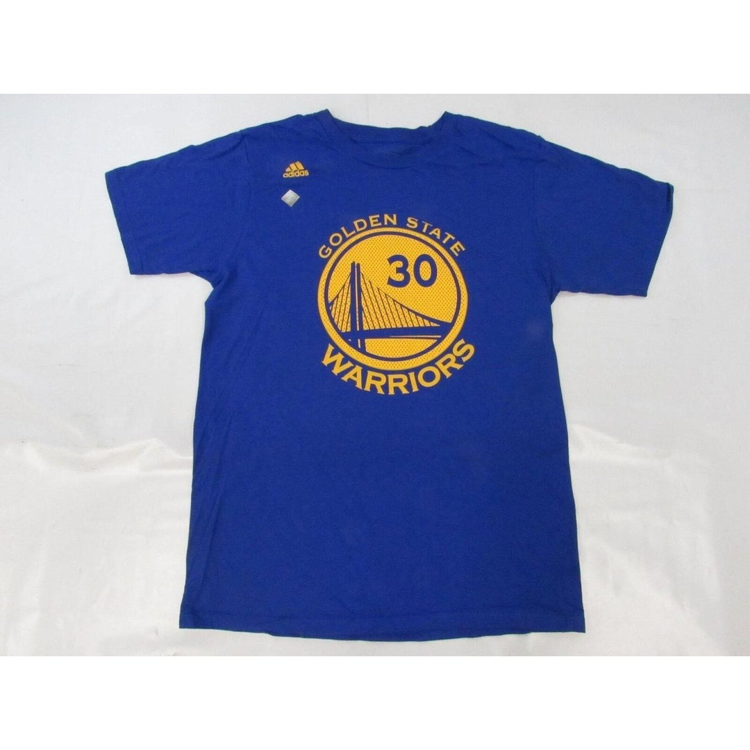 Golden State Warriors 30 Stephen Curry Mens Size M Medium Adidas Blue Shirt Image 4