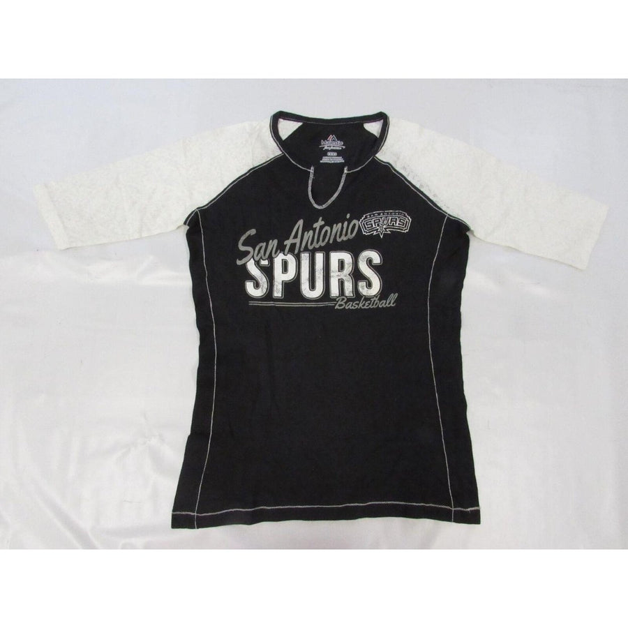 San Antonio Spurs Basketball Womens Size M Medium Majestic Grey Shirt Image 1