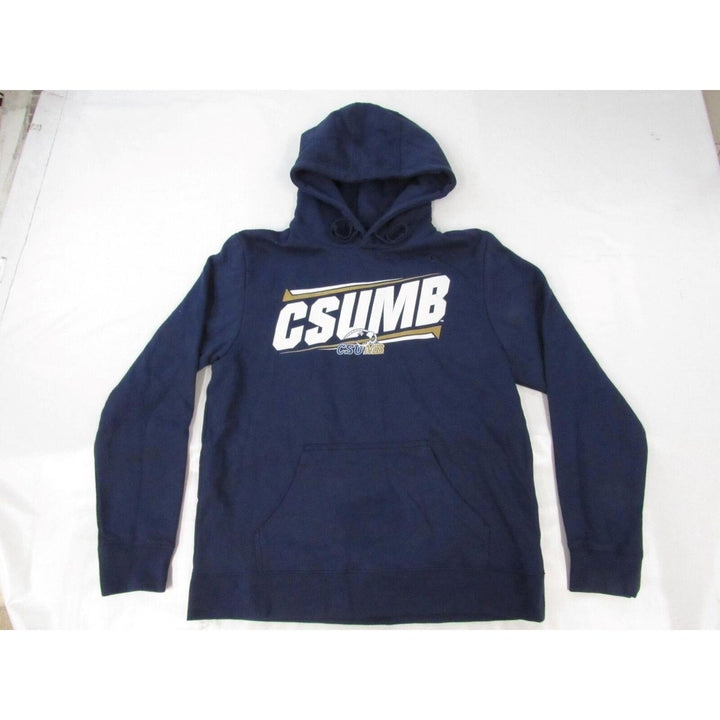 California State University Monterey Bay Otters Mens Size L Navy Blue Hoodie Image 1