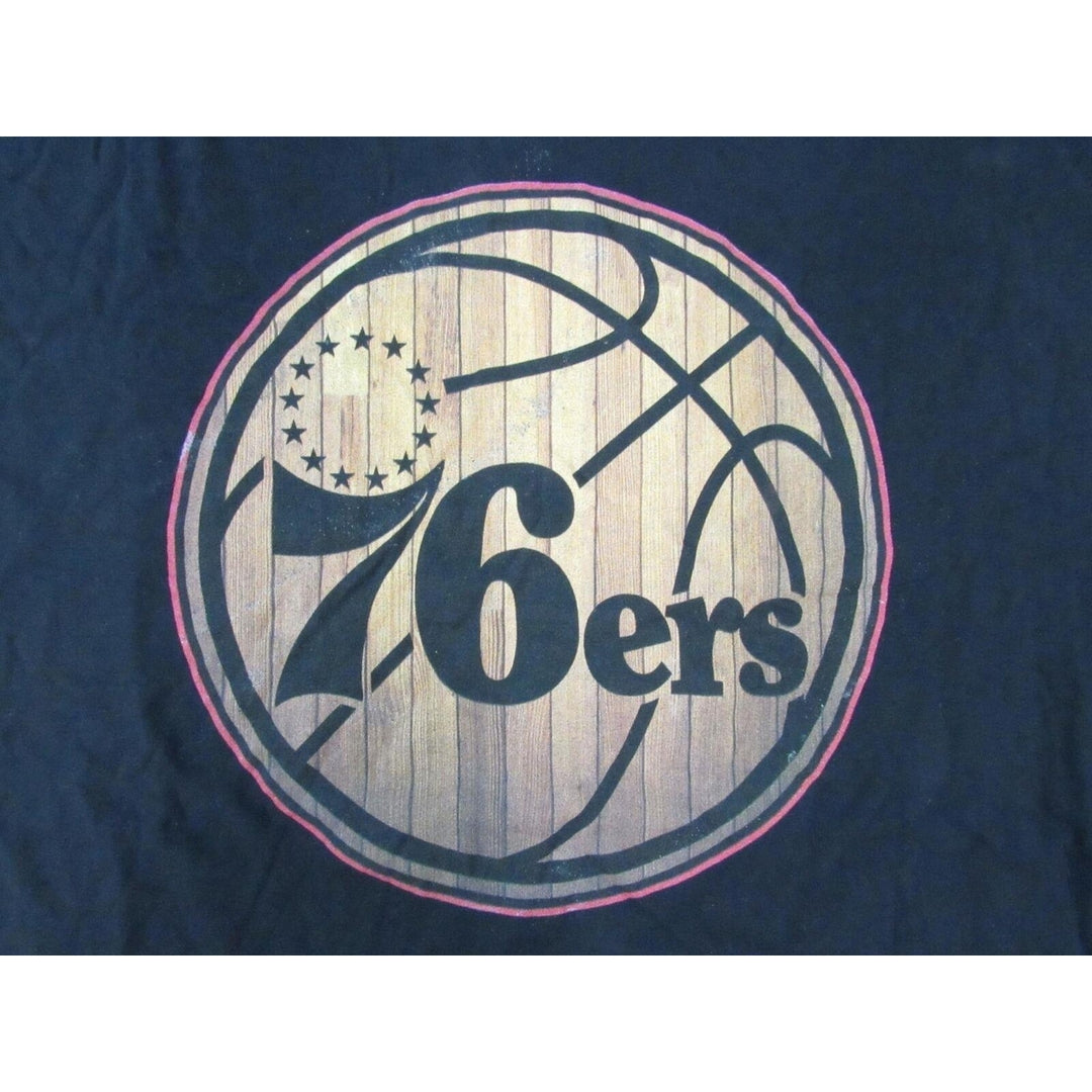 Philadelphia 76ers Mens Size XL XLarge Black Shirt Image 3