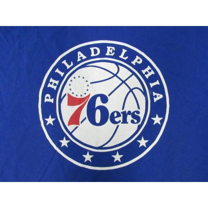 Philadelphia 76ers Womens Size 4XL 4XLarge Blue Shirt Image 3