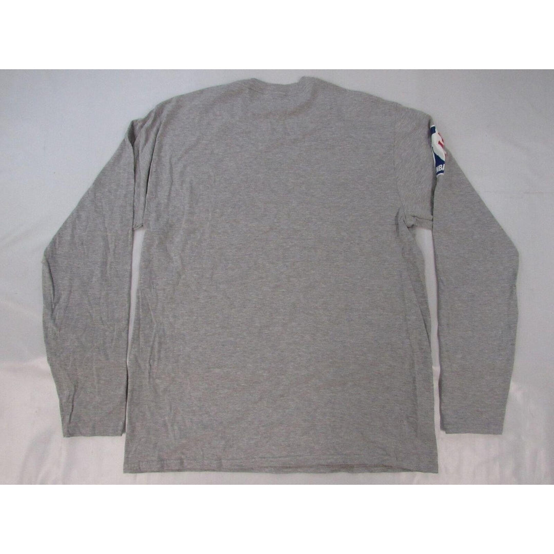 Philadelphia 76ers Phila Mens Size L Large Gray Long Sleeve Shirt Image 2