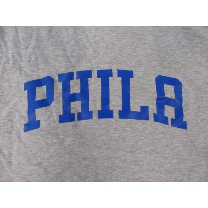 Philadelphia 76ers Phila Mens Size L Large Gray Long Sleeve Shirt Image 3