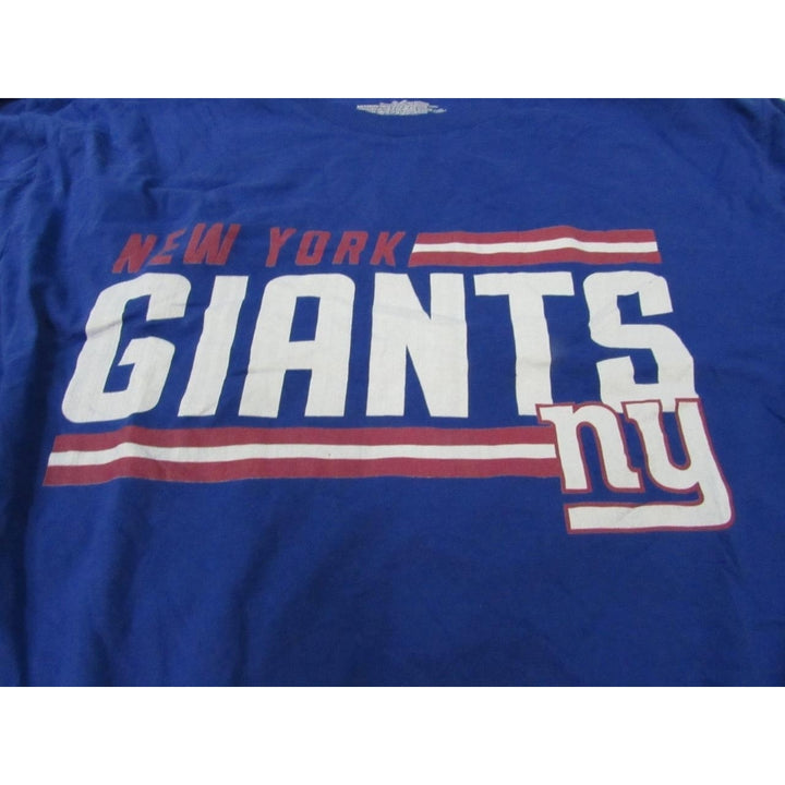 York Giants NY Mens Size L Large Long Sleeve Blue Shirt Image 2