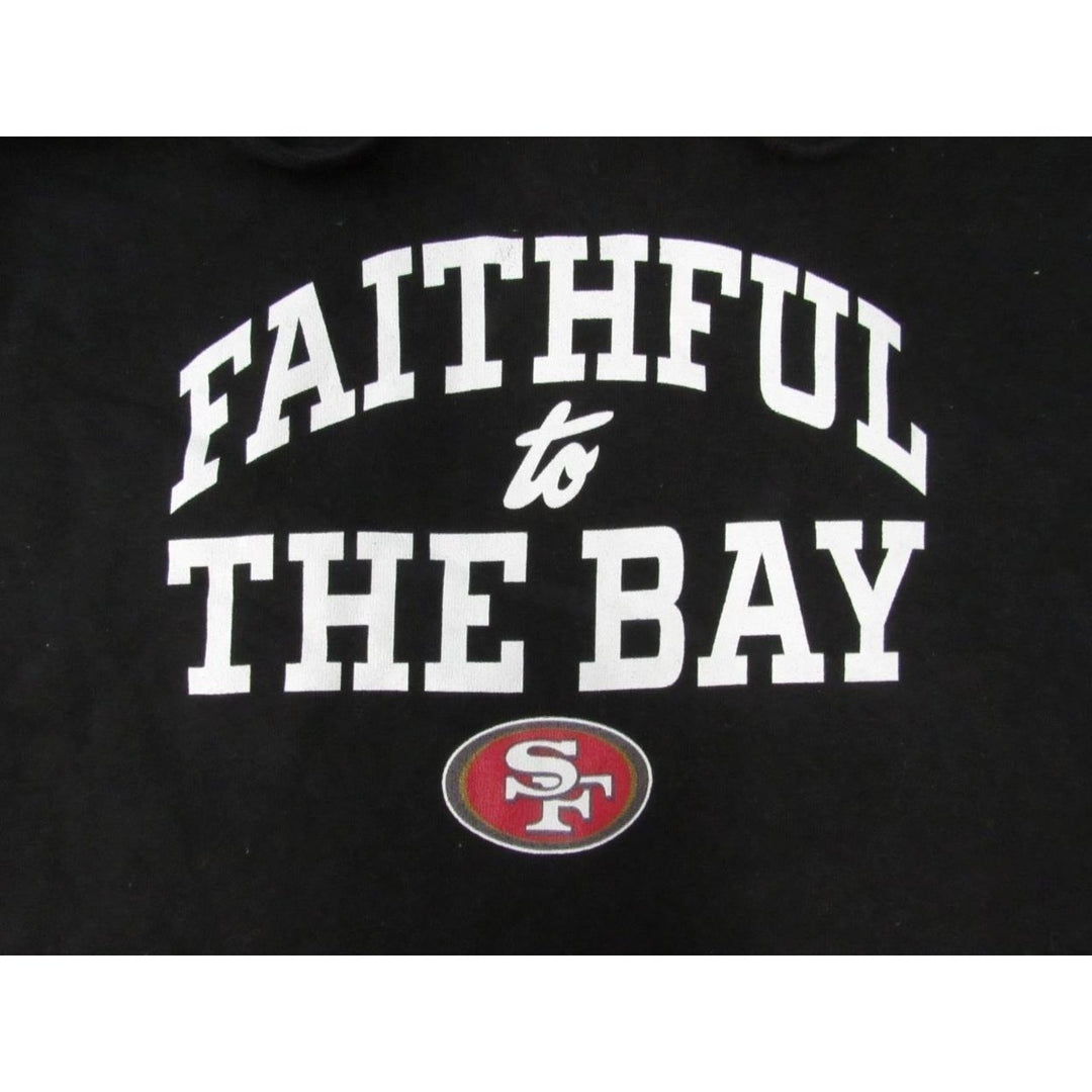 San Francisco 49ers "Faithful to The Bay" Mens Size S Small Black Hoodie Image 3