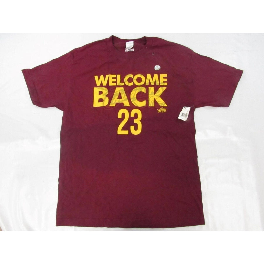 Cleveland Cavaliers Welcome Back 23 Mens Size L Red Shirt Image 1