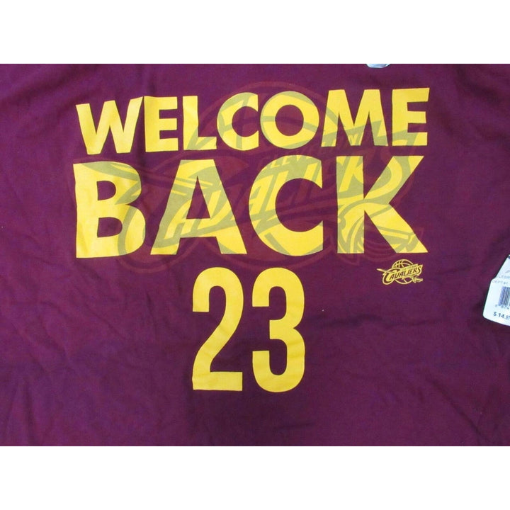 Cleveland Cavaliers Welcome Back 23 Mens Size L Red Shirt Image 3