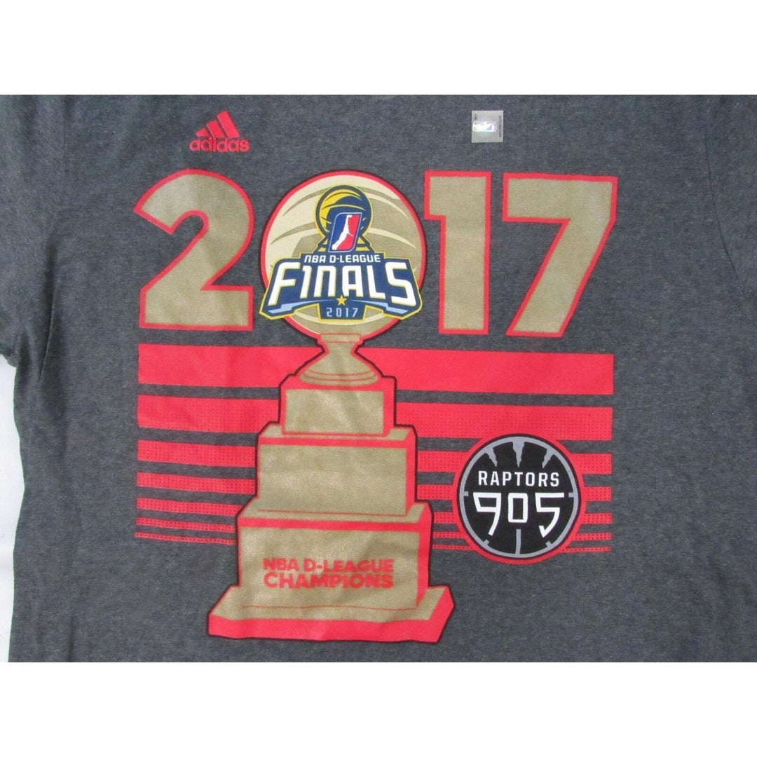 Toronto Raptors D-League Finals 2017 Mens Size M Medium Gray Shirt Image 3