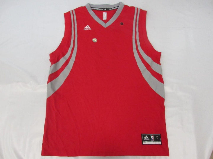 Houston Rockets Blank Front 13 James Harden Mens Size L Red Adidas Jersey Image 1