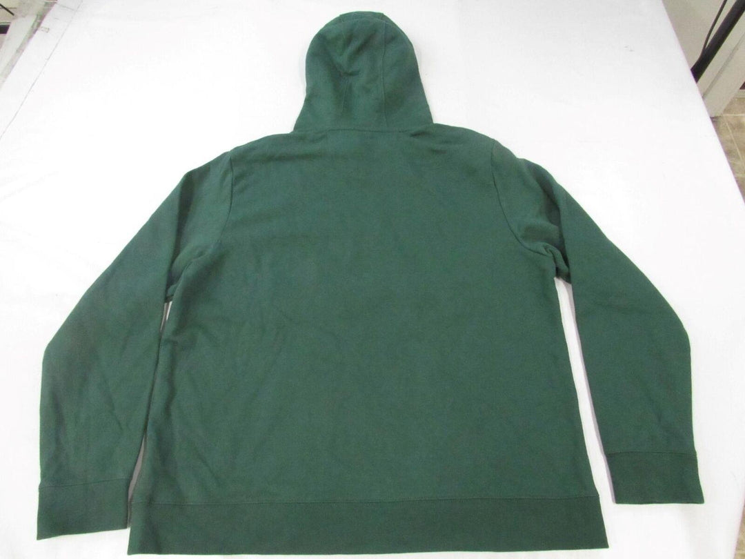 Oakland Athletics As Mens Size XL XLarge Green Hoodie w/ Distressed Print Image 2