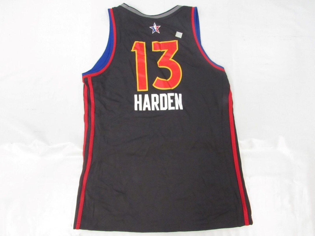 NBA All-Stars 13 James Harden Womens Size L Large Black Adidas Jersey Image 2