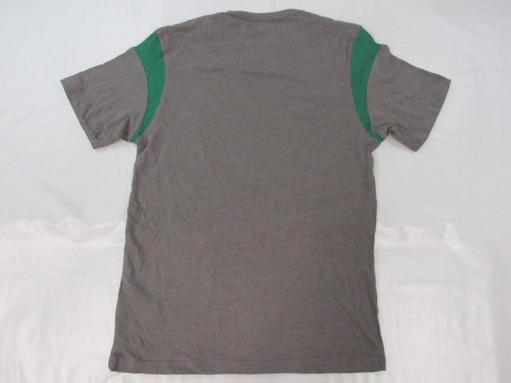 Boston Celtics Mens Size M Medium Gray Majestic Shirt w/ Distressed Print Image 2