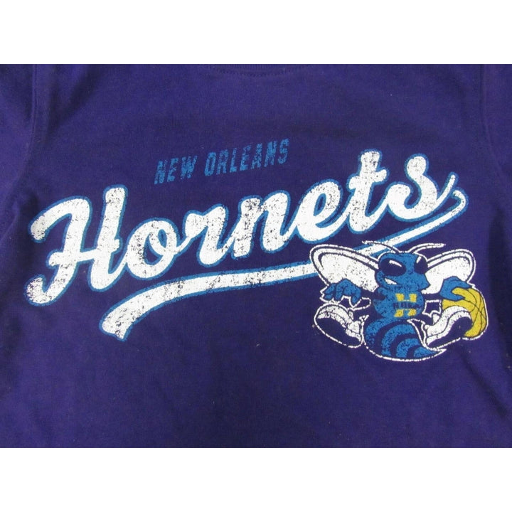 Orleans Hornets Infant Size 12-18 Months Purple Shirt Image 3