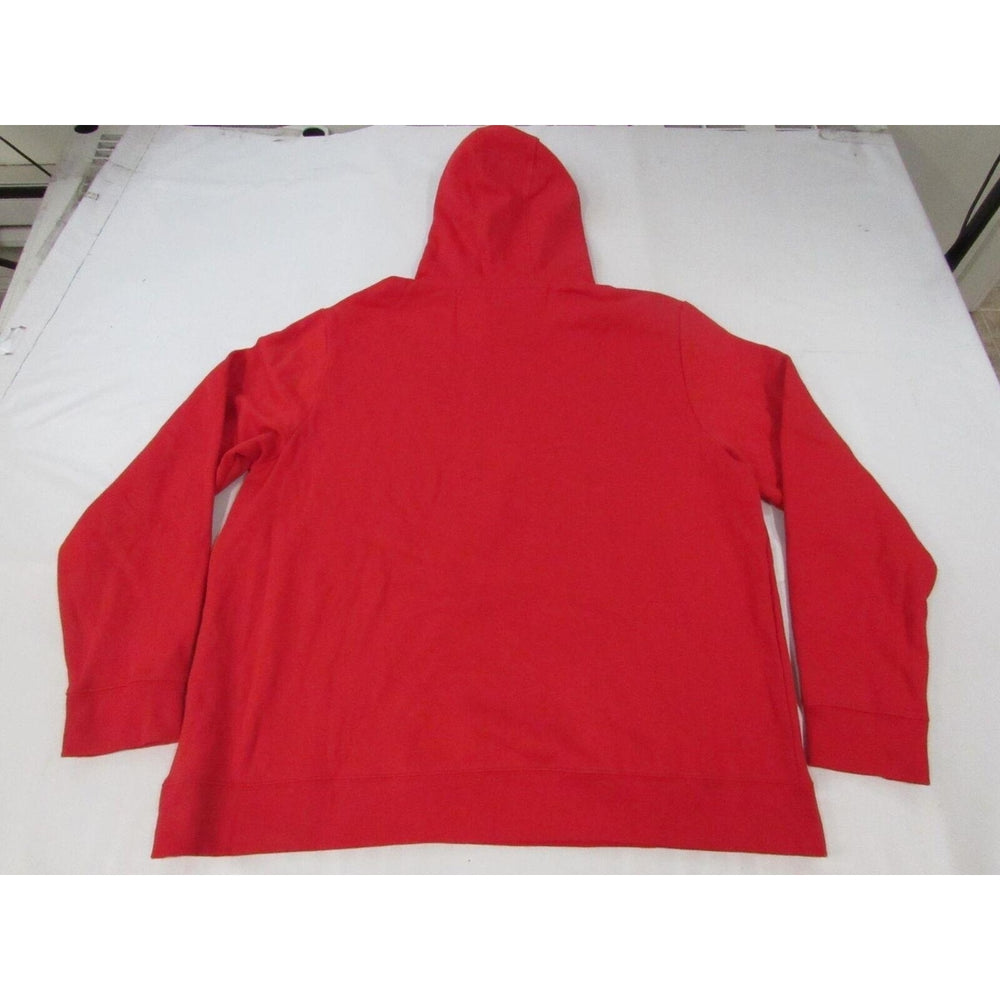 San Francisco 49ers Mens Size 2XL 2XLarge Red Hoodie w/ Distressed Print Image 2