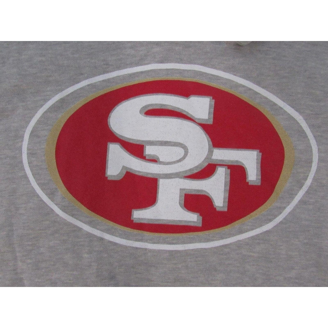 San Francisco 49ers Mens Size L Large Heather Gray Hoodie Image 3