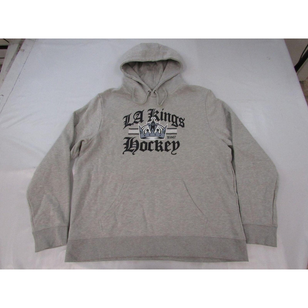 Los Angeles LA Kings Hockey EST 1967 Mens Size XL Heather Gray Hoodie Image 1