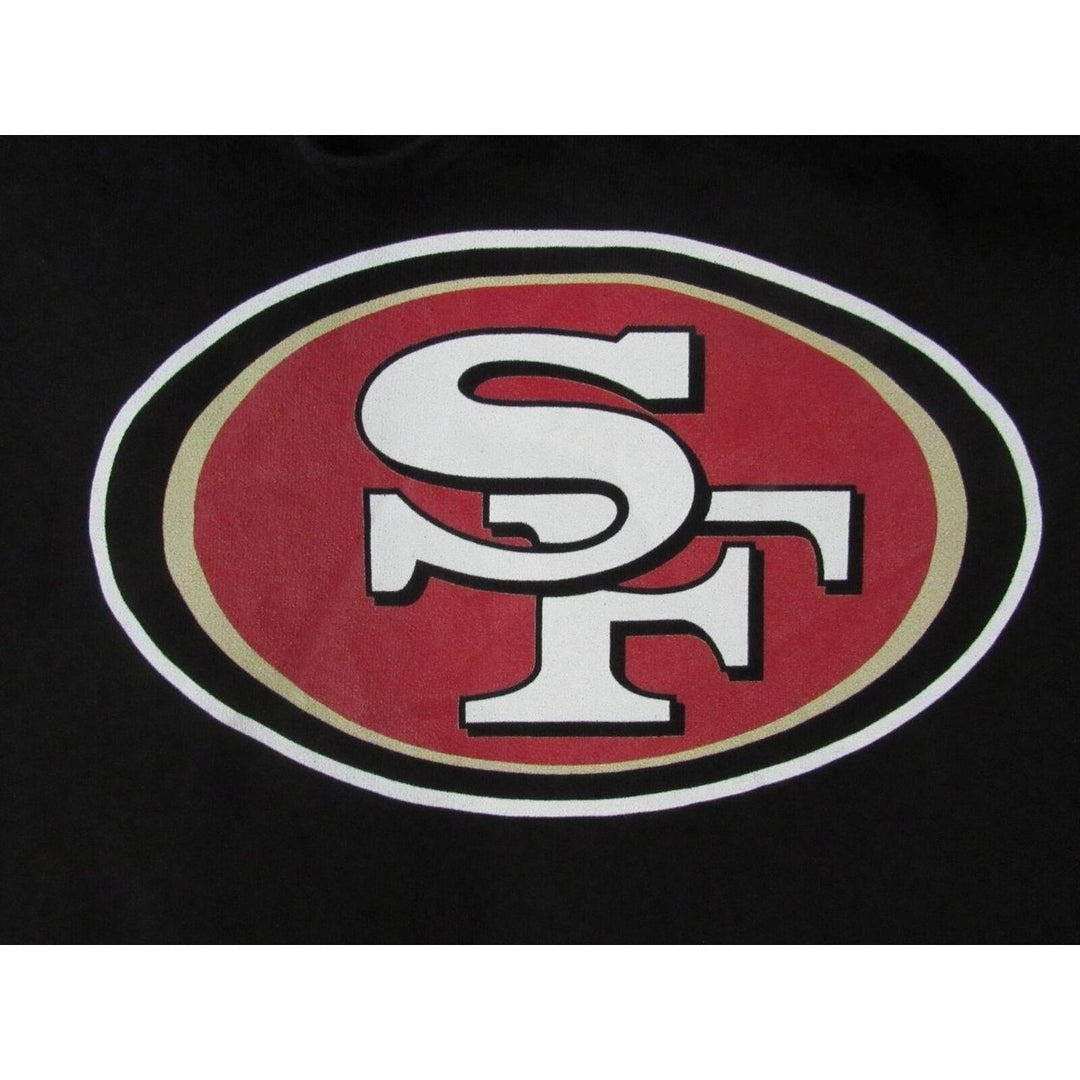 San Francisco 49ers 85 George Kittle Mens Size 3XL 3XLarge Black Hoodie Image 3