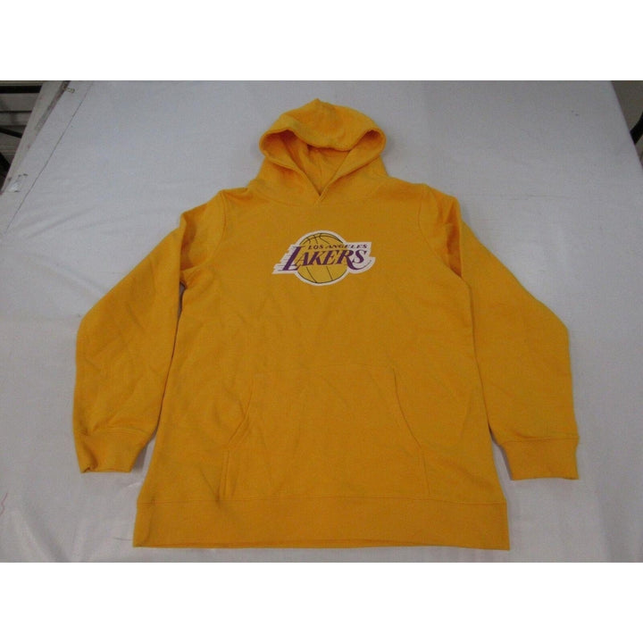 Los Angeles Lakers Youth Size XL XLarge Yellow Hoodie Image 1