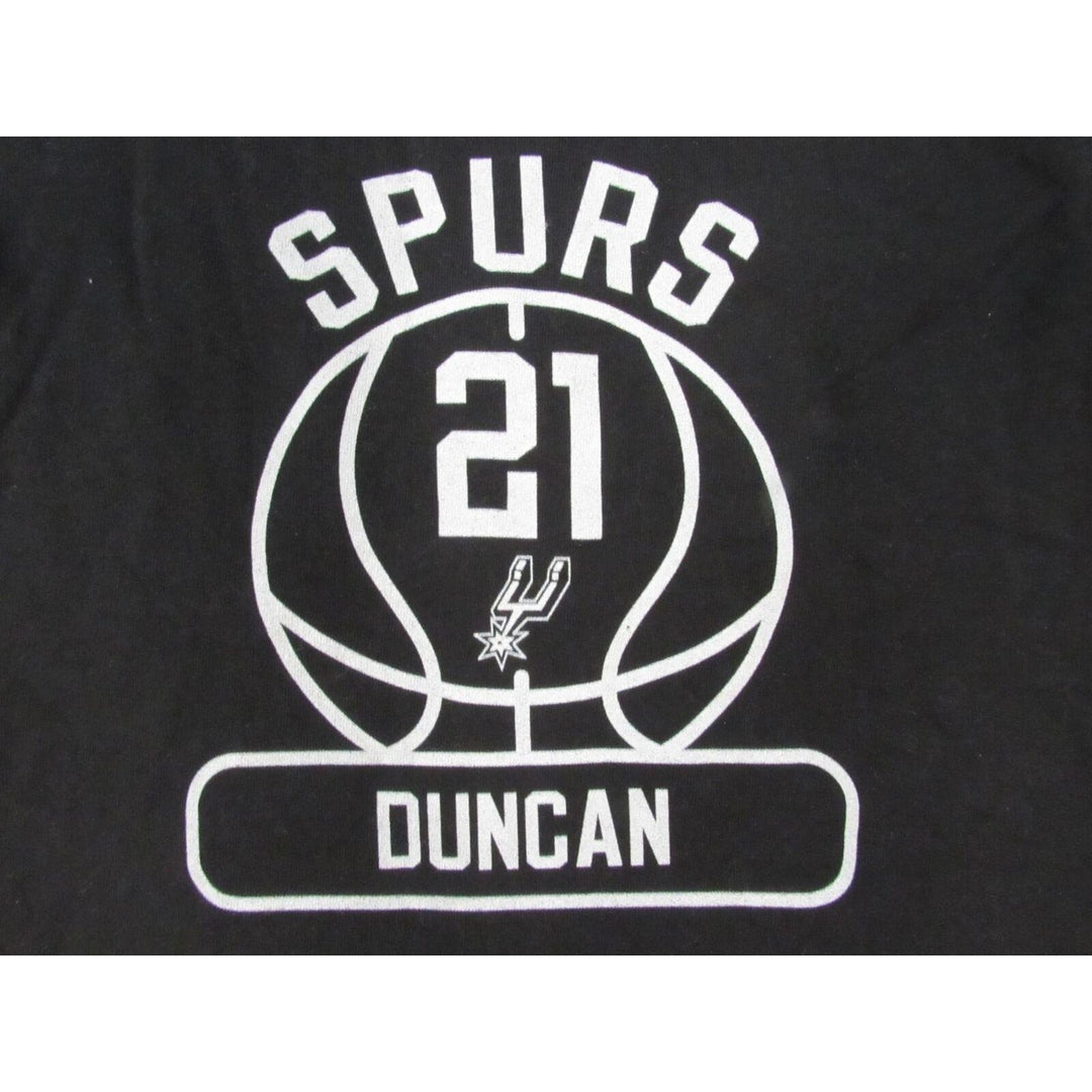 San Antanio Spurs 21 Tim Duncan Womens Size S Small Black Hoodie Image 4