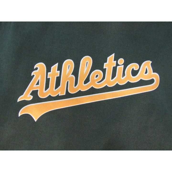 Oakland Athletics As Mens Size 3XL 3XLarge Green Majestic Sweatshirt Image 3