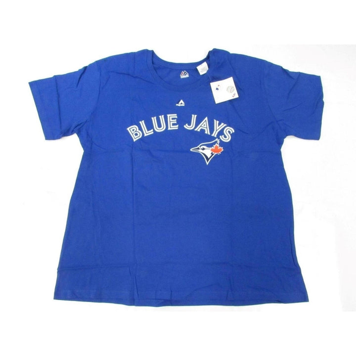 Toronto Blue Jays 20 Josh Donaldson Mens Size XL XLarge Blue Majestic Shirt Image 1