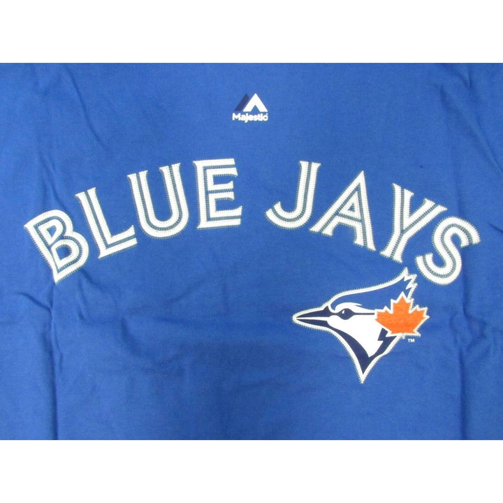 Toronto Blue Jays 20 Josh Donaldson Mens Size XL XLarge Blue Majestic Shirt Image 3