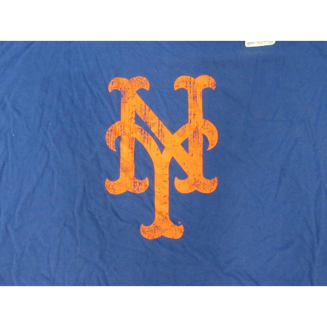 York Mets Womens Size 4XL 4XLarge Blue Shirt Image 3