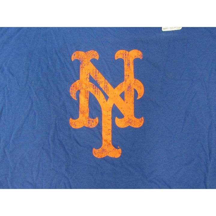 York Mets Womens Size 4XL 4XLarge Blue Shirt Image 3