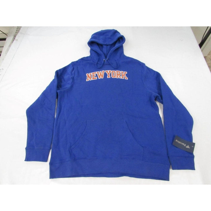 York Knicks Mens Size XL XLarge Blue Hoodie Image 1