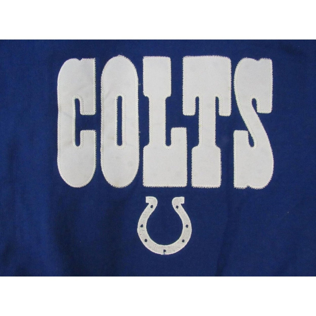 Indianapolis Colts Mens 6XL 6XLarge Blue Majestic Hoodie Image 3