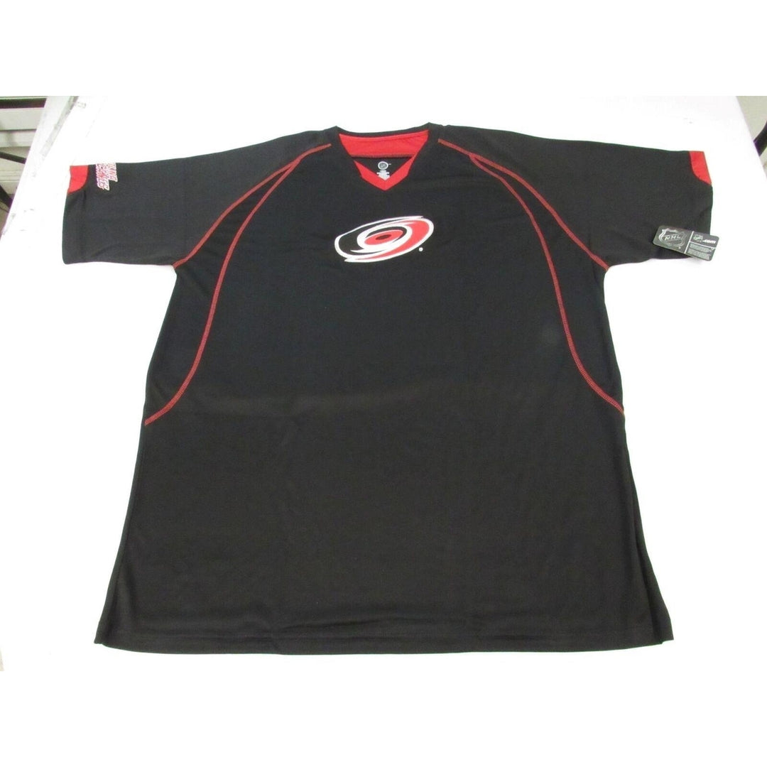 Carolina Hurricanes Mens Size 3XLT 3XLarge-Tall Black Polyester Shirt Image 1