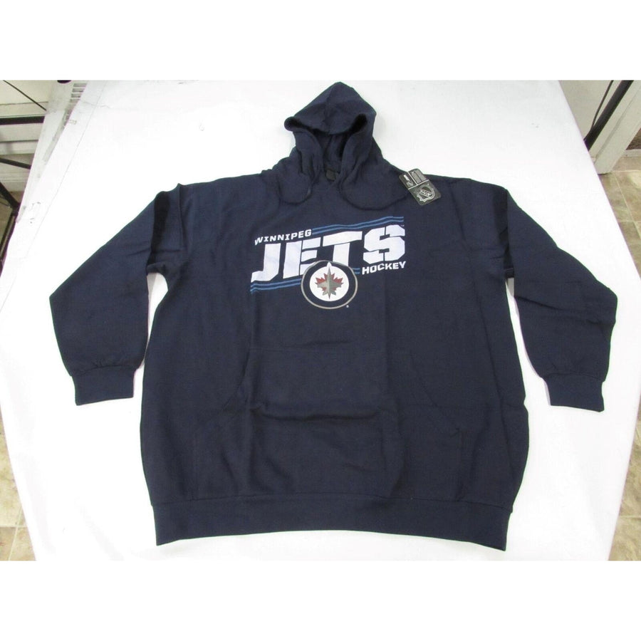 Winnipeg Jets Hockey Mens Size 3XL 3XLarge Navy Hoodie Image 1