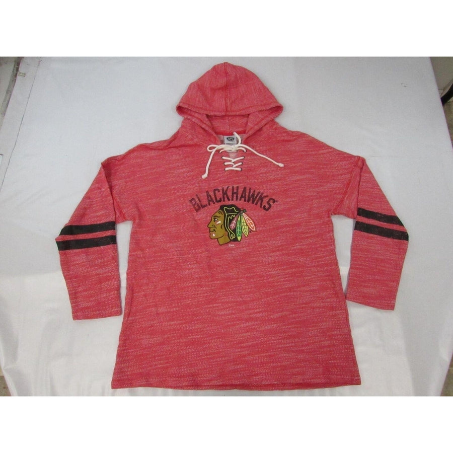 Chicago Blackhawks Womens Size 2XL 2XLarge Red Hoodie Image 1