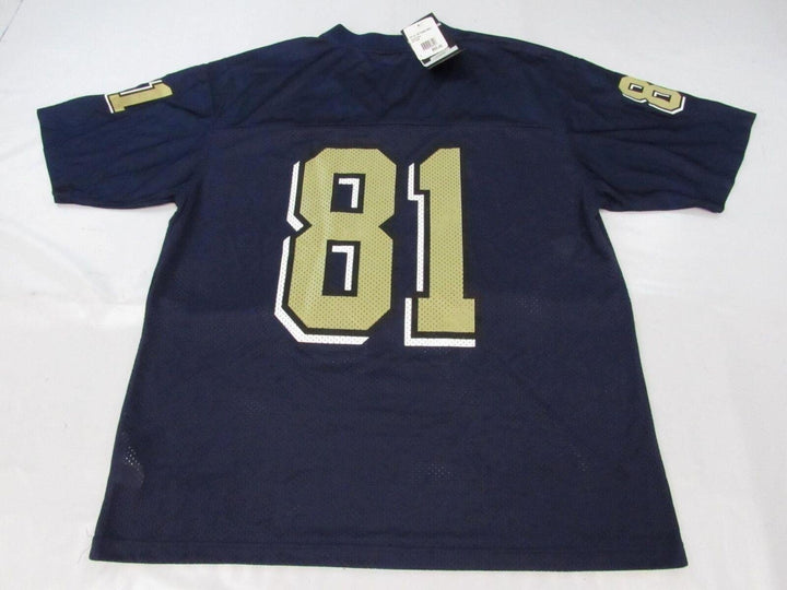 Pittsburgh Panthers 81 Mens Size L Large Navy Adidas Replica Jersey 50 Image 2