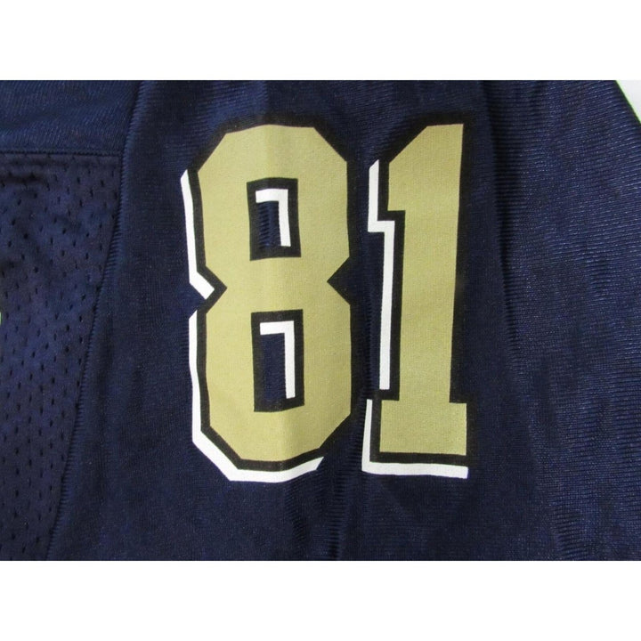 Pittsburgh Panthers 81 Mens Size L Large Navy Adidas Replica Jersey 50 Image 6