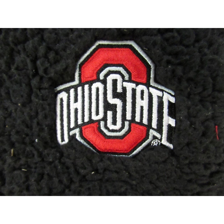 -Dirty- Ohio State Buckeyes Womens Size M Medium Black Full-Zip Vest Image 3