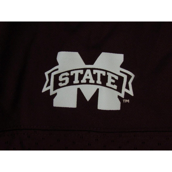 Mississippi State Bulldogs "Hail State" 15 MensSize XL Adidas Maroon Jersey Image 4