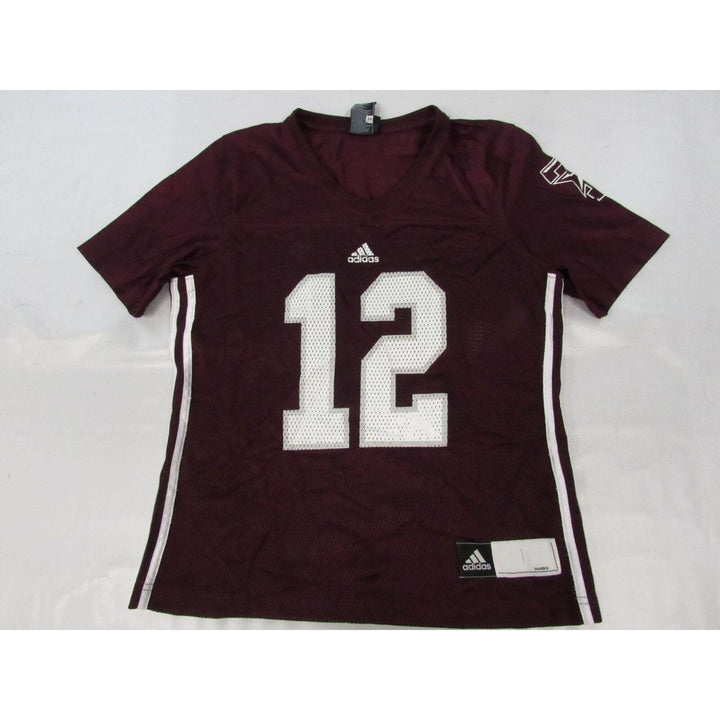 Texas AandM Aggies 12 Womens Size S Small Maroon Adidas Jersey Image 1